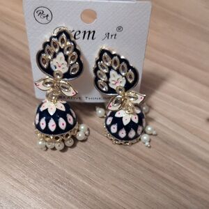 Black and Gold Earrings